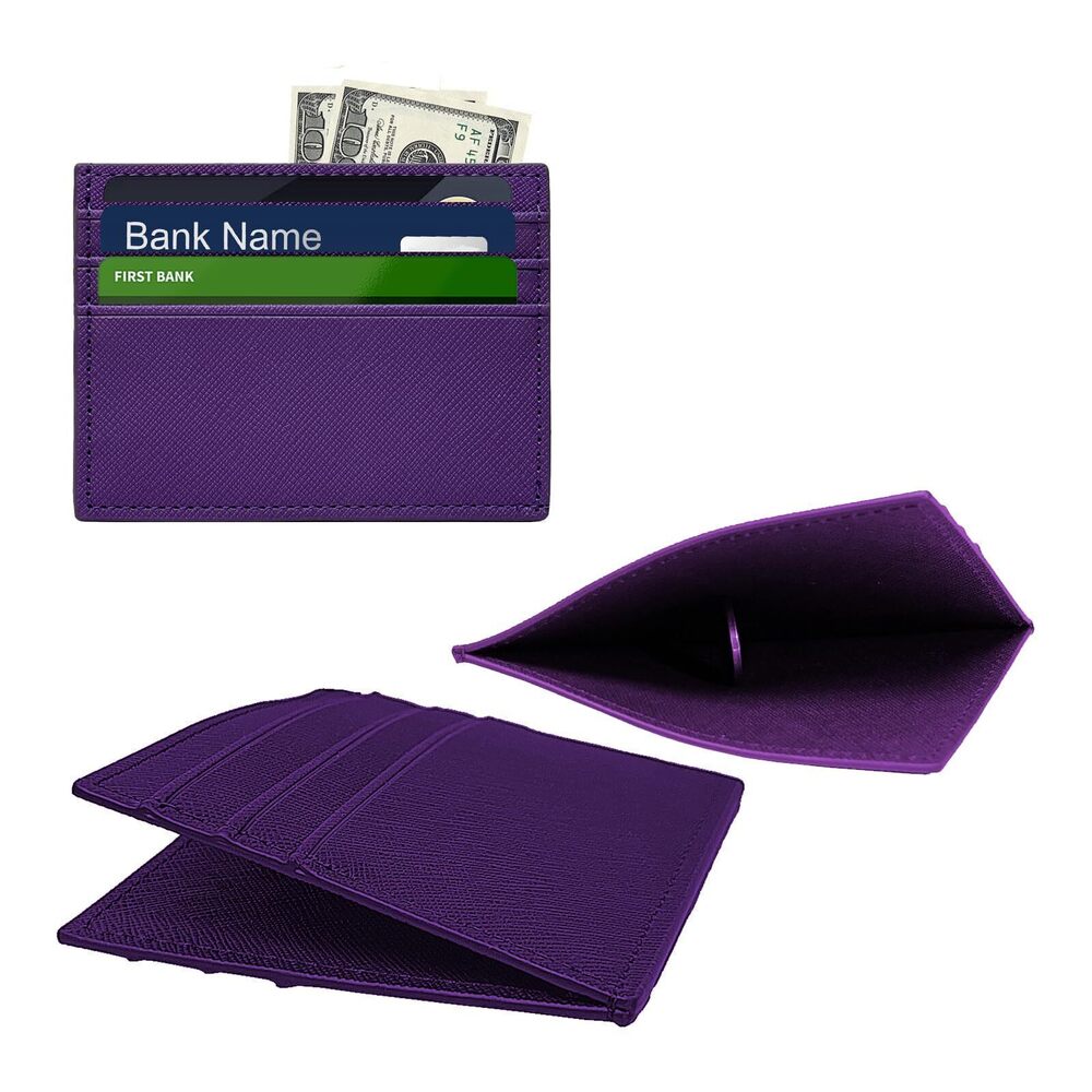 4968 Wallet Credit Cards Holder Business Card Case ID Small Snap Wallet 6